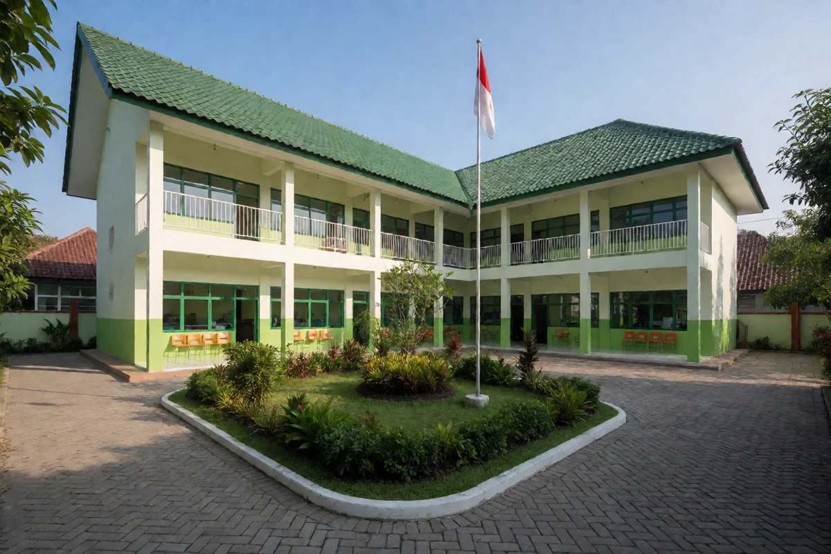 Gambar gedung dari materi TK Hijau Kalampangan